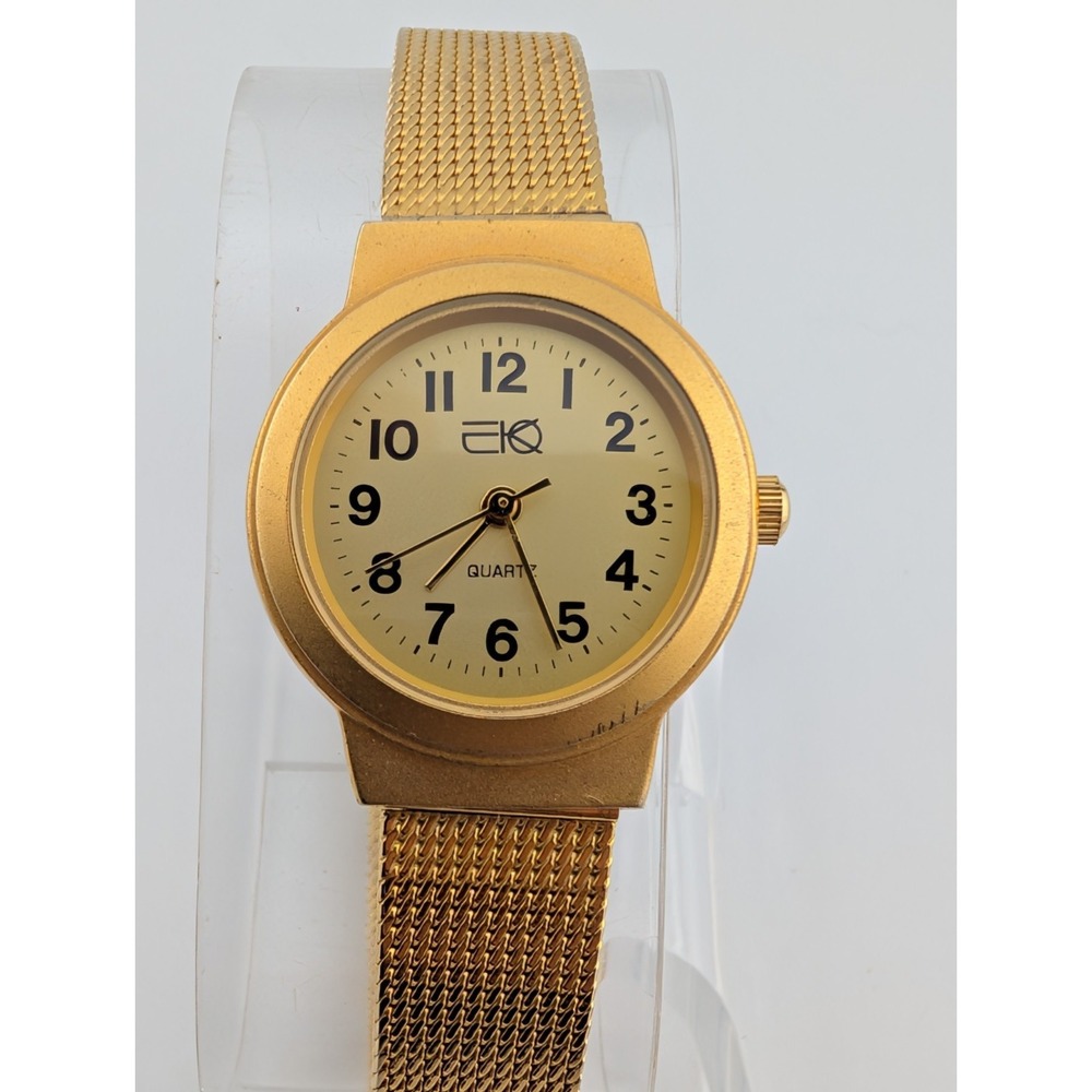 EKO Watch Women 26mm Case Gold Band- New Batteryā